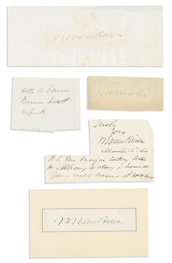 (PRESIDENTS--19TH CENTURY.) Group of 24 clipped Signatures, one as President,